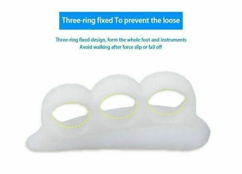 4 Pcs Toe Straightener Aid Pain Relief Hammer Claw Mallet Soft Gel Toe Separator - Thumbnail 8