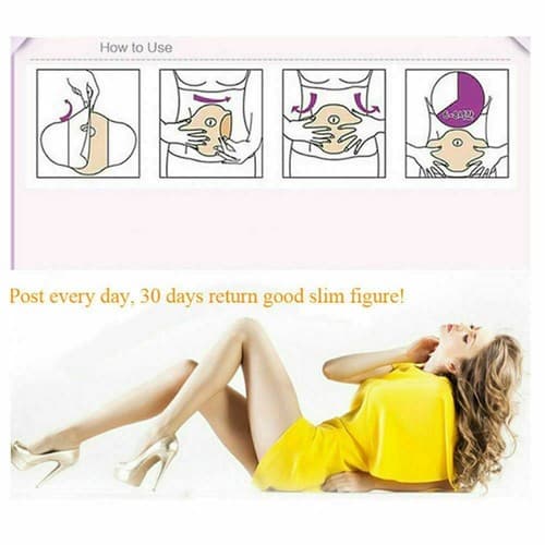 50 Pcs MYMI Korea Wonder Belly Abdomen Burn Fat Wing Weight Loss Slimming Patch - Thumbnail 9