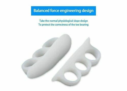 4 Pcs Toe Straightener Aid Pain Relief Hammer Claw Mallet Soft Gel Toe Separator - Thumbnail 6