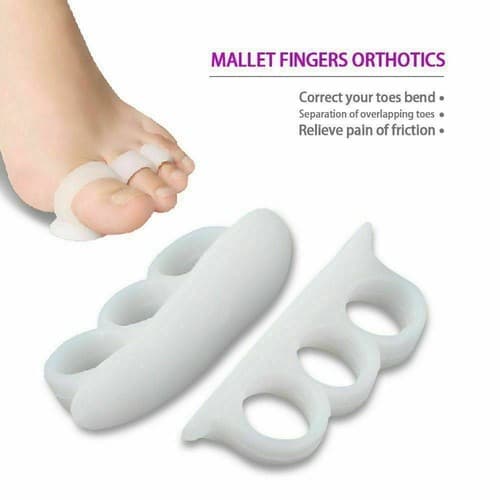 4 Pcs Toe Straightener Aid Pain Relief Hammer Claw Mallet Soft Gel Toe Separator - Image 1