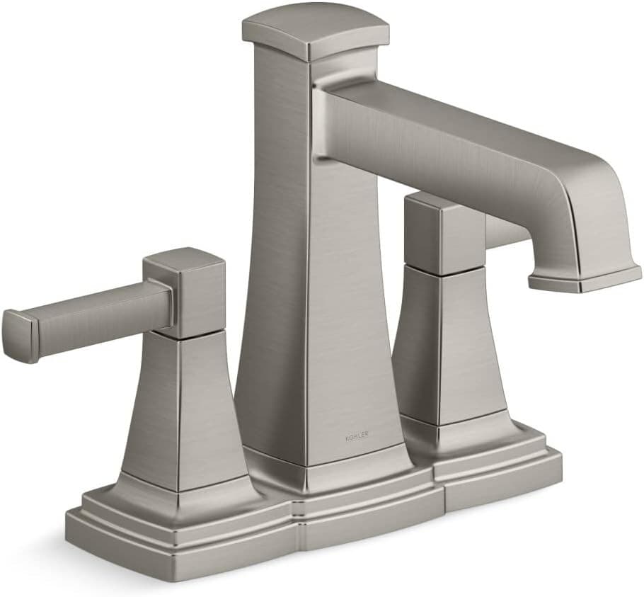 Kohler 27398-4K-BN Centerset Bathroom Sink Faucet, Brushed Nickel - Image 1