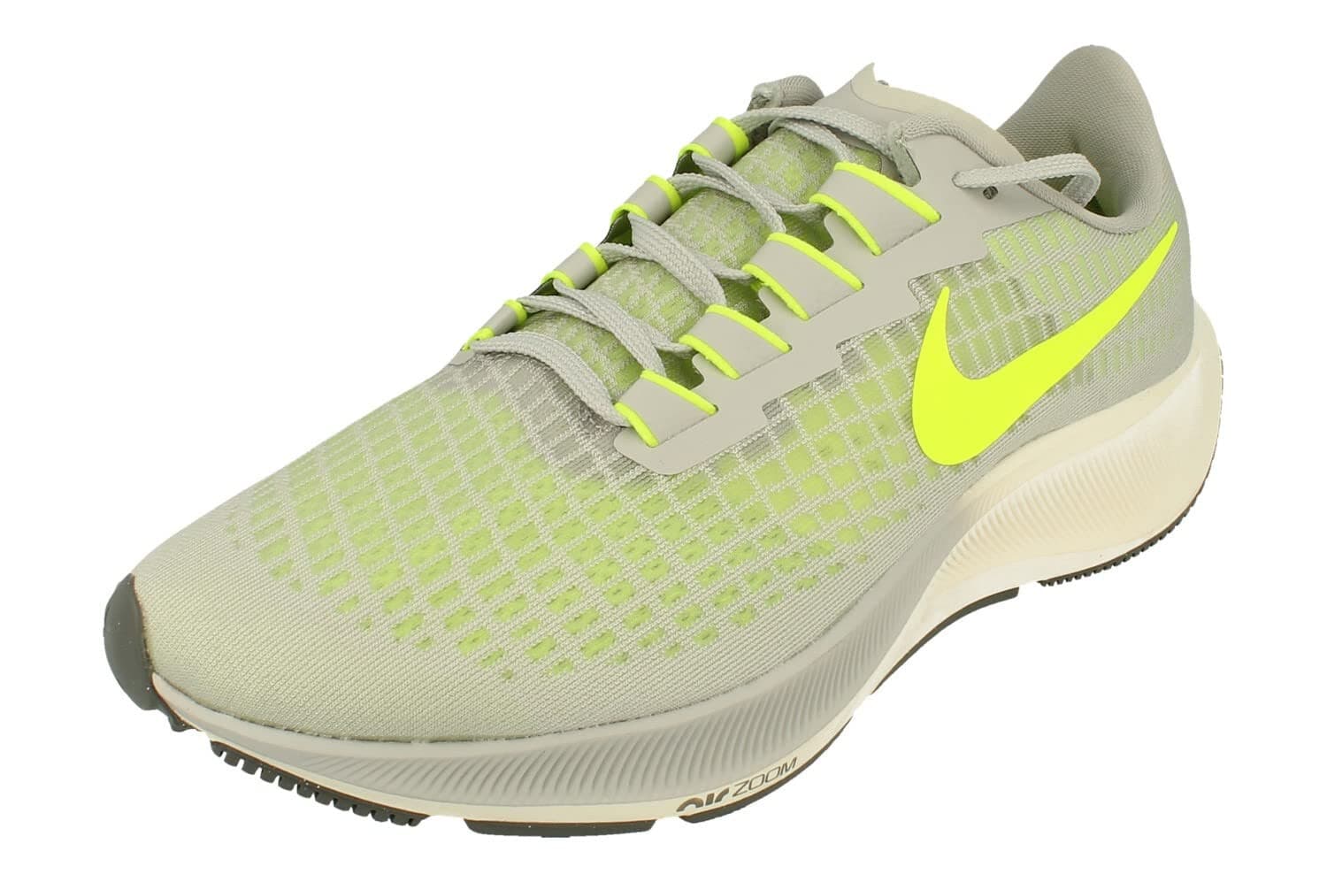 Nike Air Zoom Men's Pegasus 37 Grey Fog VoltSmoke Grey sail Running Shoe Size 12 - Image 1