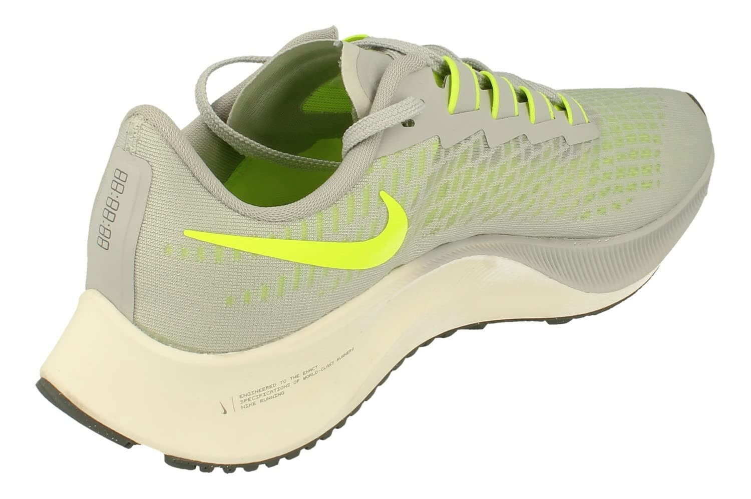 Nike Air Zoom Men's Pegasus 37 Grey Fog VoltSmoke Grey sail Running Shoe Size 12 - Thumbnail 3
