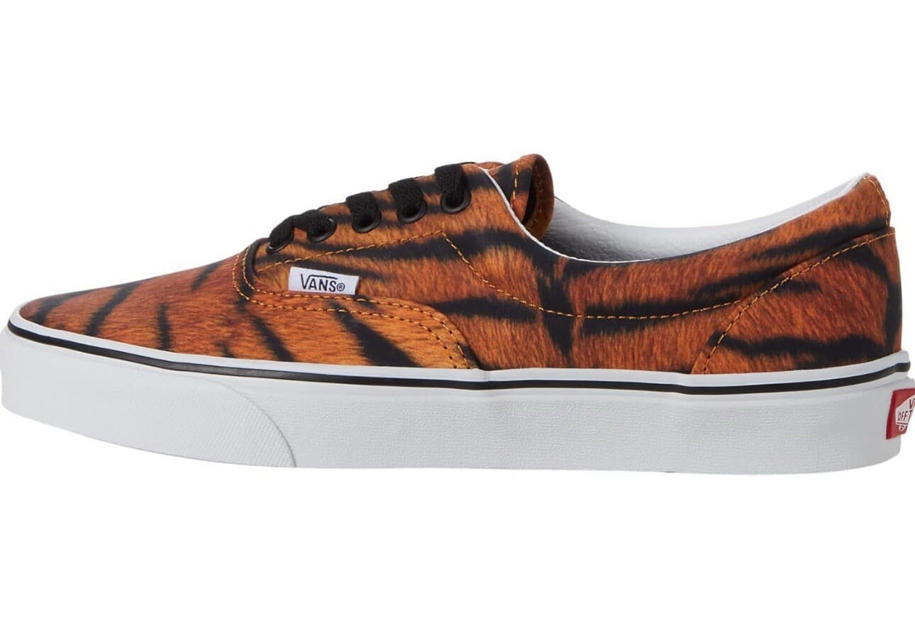 Vans Men's Era Sneaker Tiger True White Size 4 Men/5.5 Women - Thumbnail 3
