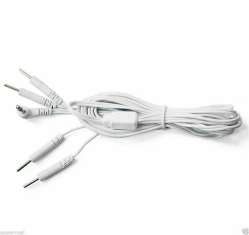 20 PCS ELECTRODE LEAD WIRES Cables for Digital Massager TENS 3.5 mm with 4 pins - Thumbnail 5