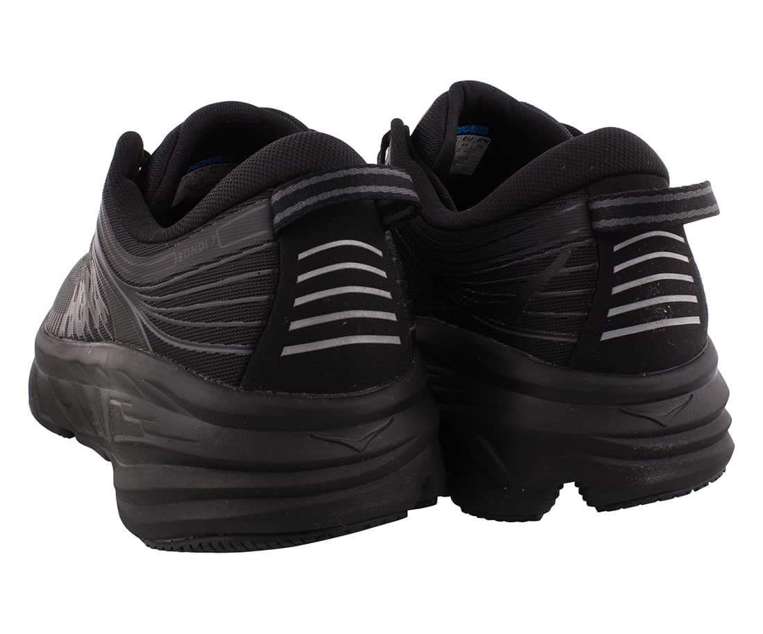 Hoka One One Bondi 7 Size 8 M Black Mens Running Shoes - Thumbnail 7