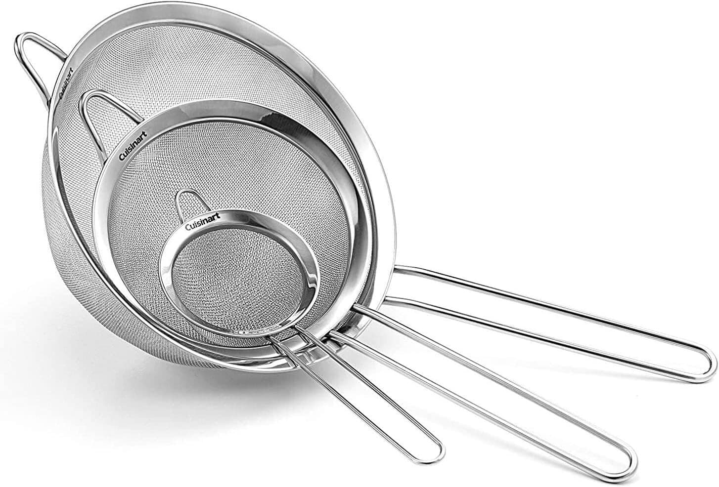 Cuisinart Mesh Strainers, 3 Count (Pack of 1) Set, CTG-00-3MS Silver - Image 1