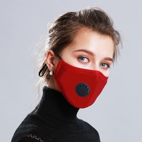 Reusable Cotton Mouth Cover Washable Cloth Face Mask 2 PM 2.5 Carbon Filters - Thumbnail 12