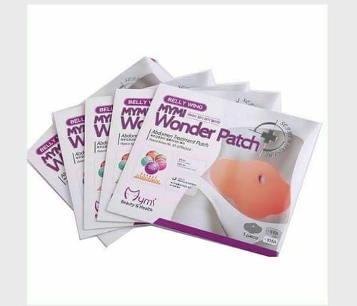 100 Pcs MYMI Korea Wonder Belly Abdomen Burn Fat Wing Weight Lose Slimming Patch - Thumbnail 2