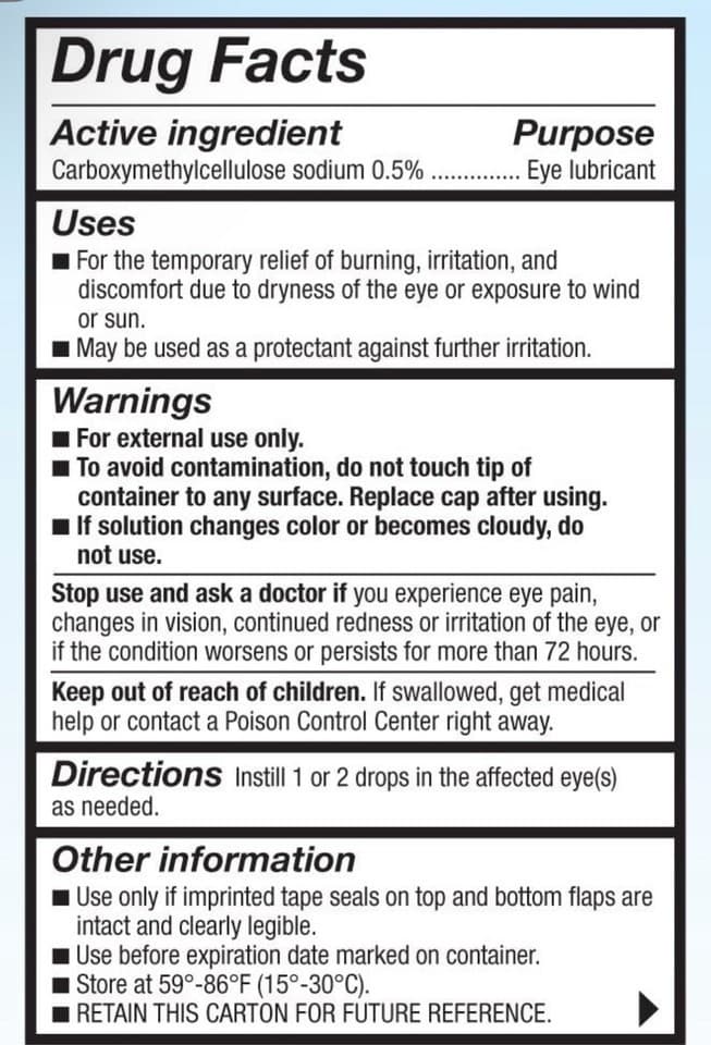 REFRESH TEARS - LUBRICANT EYE DROPS - TWIN PACK - 8 x 15ML BOTTLES - EXP 1/2028+ - Thumbnail 4