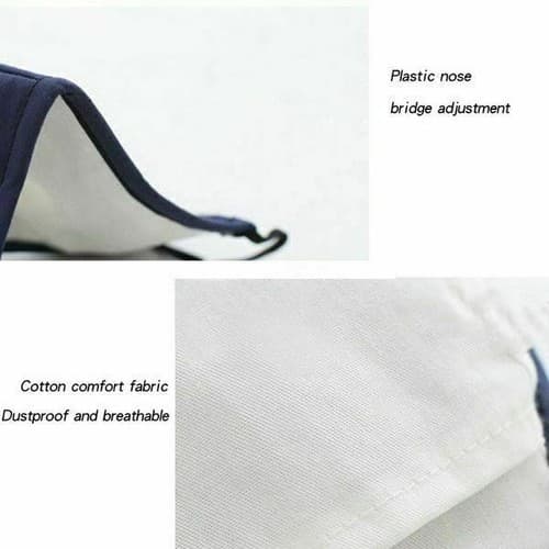 Reusable Air Purifying Washable Haze Pollution Cotton Face Mask with 2 Filters - Thumbnail 5