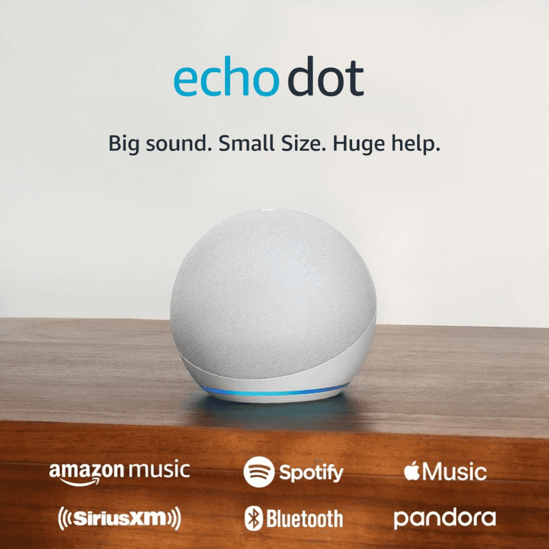 NEW SEALED Echo Dot - 4th Gen | Smart speaker with Amazon Alexa | White - Image 1