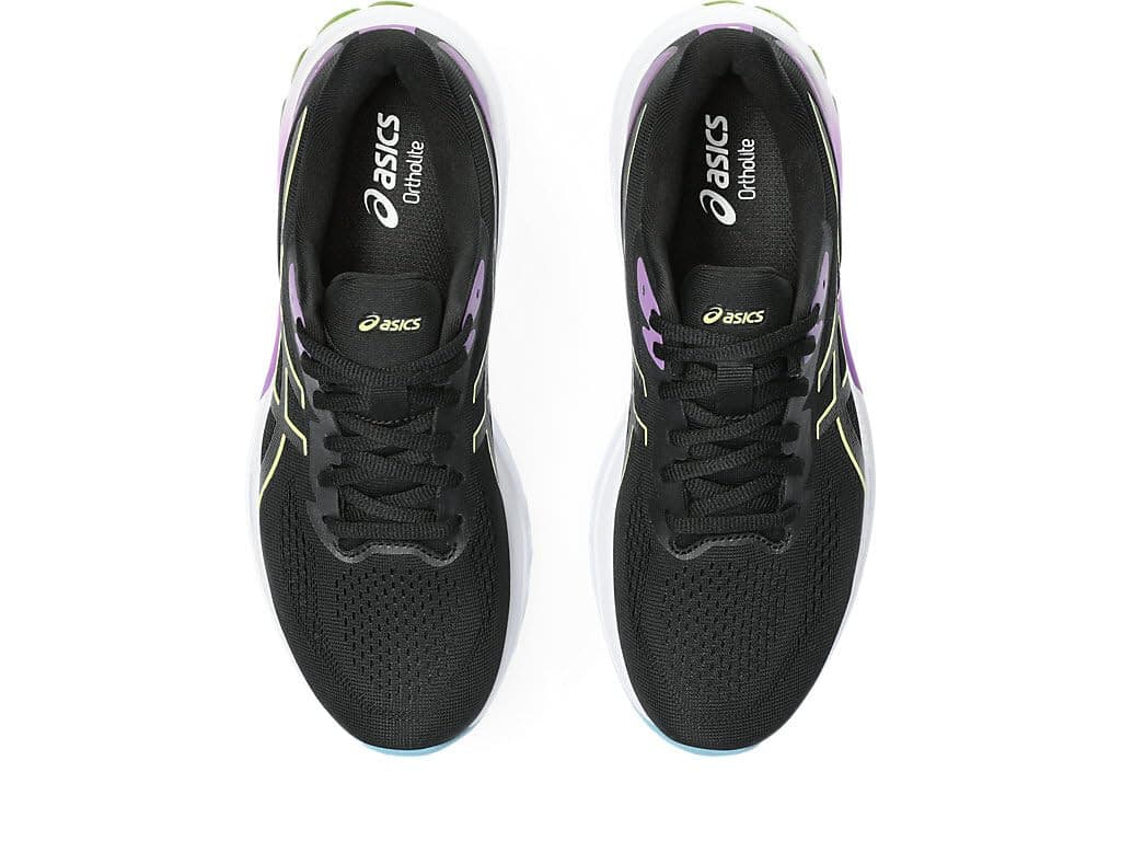 Asics Women GT-1000 12 Running Sneaker Shoes Black/Glow Yellow US 9.5 B - Thumbnail 6