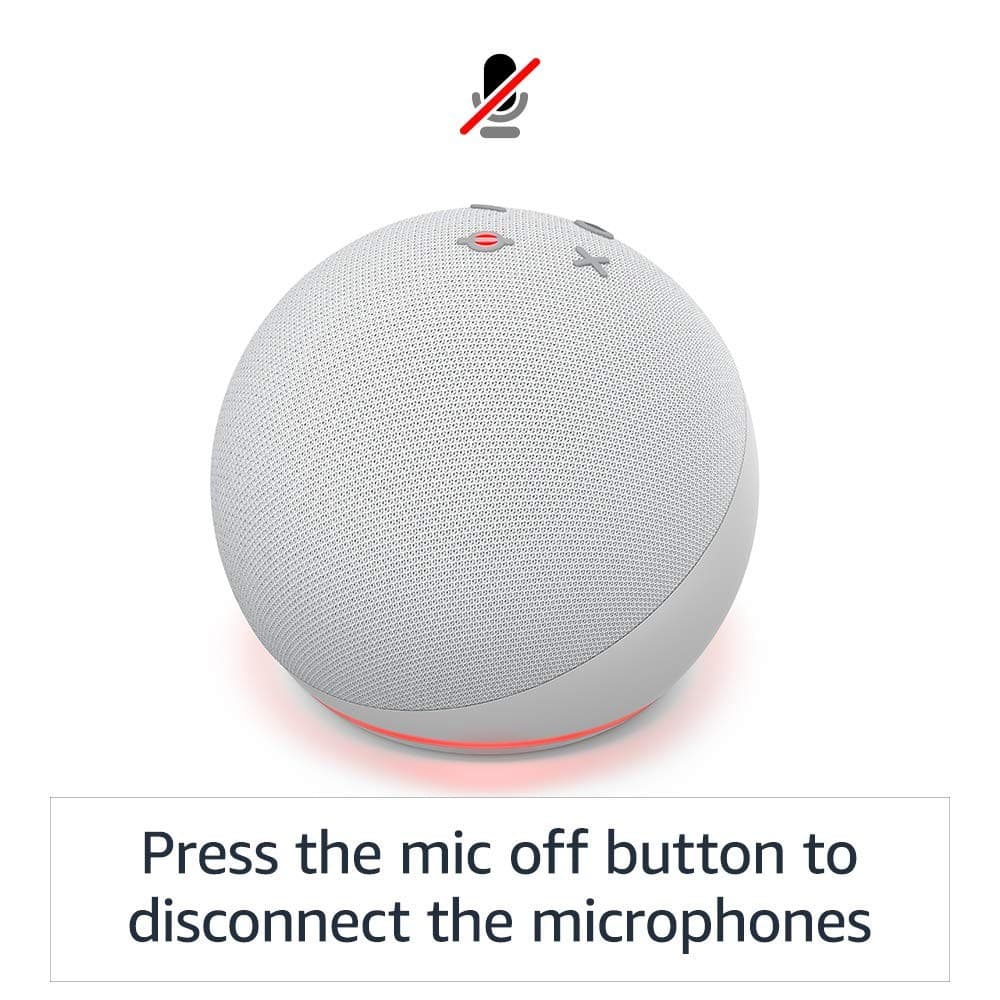 NEW SEALED Echo Dot - 4th Gen | Smart speaker with Amazon Alexa | White - Thumbnail 4