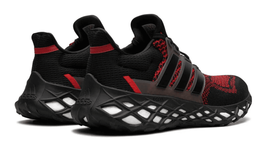 Adidas Ultraboost Web Alphaskin Black/Black/Vivid Red Men's 8 , Women's 9 M - Thumbnail 5