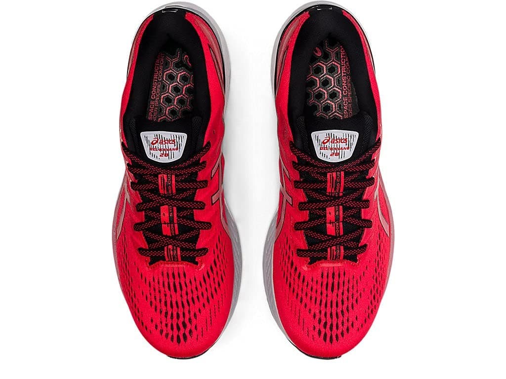 ASICS Men's Gel-Kayano 28 Running Shoes, Electric Red/Black 10.5 M - Thumbnail 5