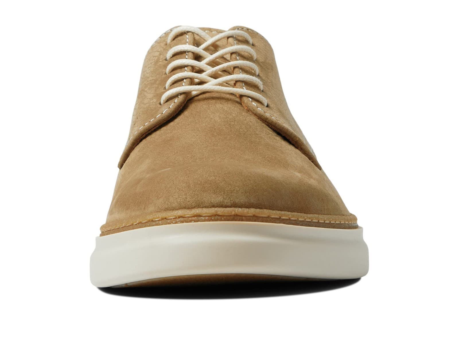 Bruno Magli Sandro Men's Oxford Shoes US 11 M Beige Nubuck Leather Made in Italy - Thumbnail 4