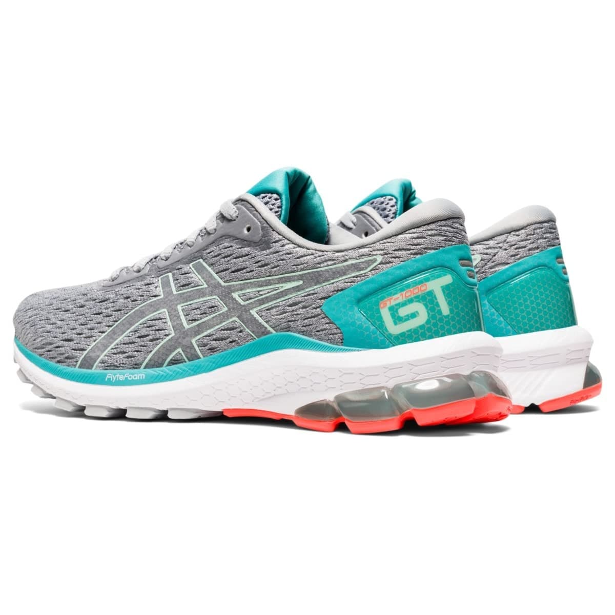 ASICS GT-1000 9 Women's Running Shoes Piedmont Grey/Bio Mint Size 9 US - Thumbnail 3