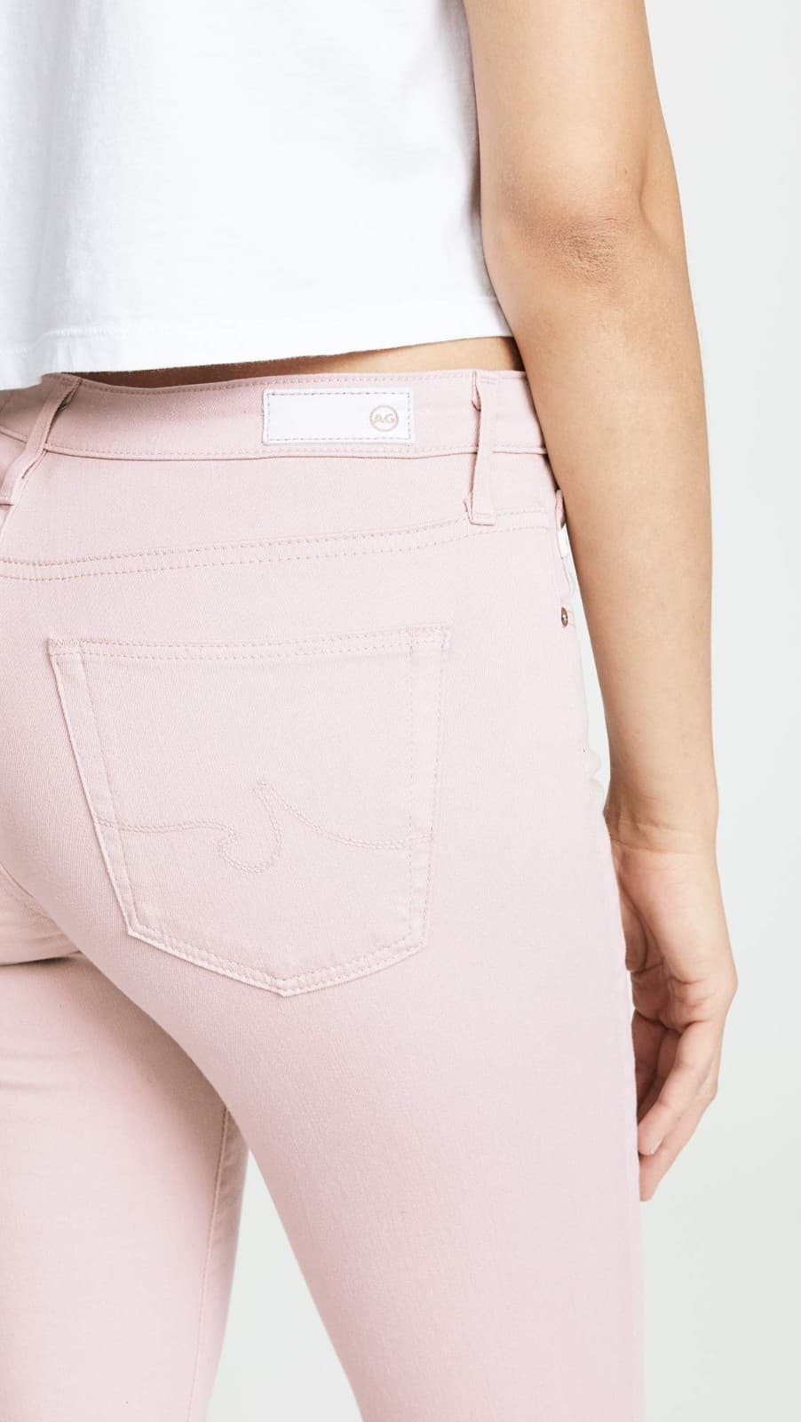 AG Women’s The Legging Ankle Super Skinny Jeans Peaked Pink Denim Size 30 NWT - Thumbnail 6
