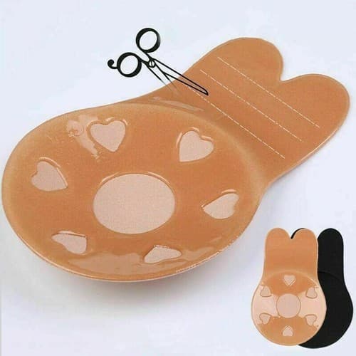4 PC Silicone Bra Push Up Breast Lift Self Adhesive Strapless Invisible Pasties - Thumbnail 11