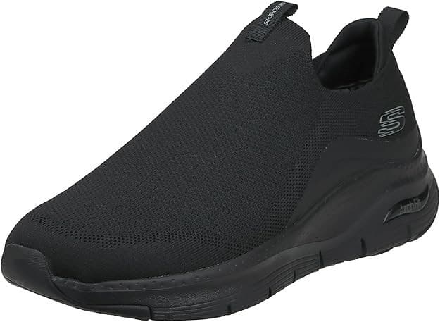 Skechers Women's Slip-on Arch Fit Keep It Up Sneaker Shoes Black Size 9 US - Thumbnail 2