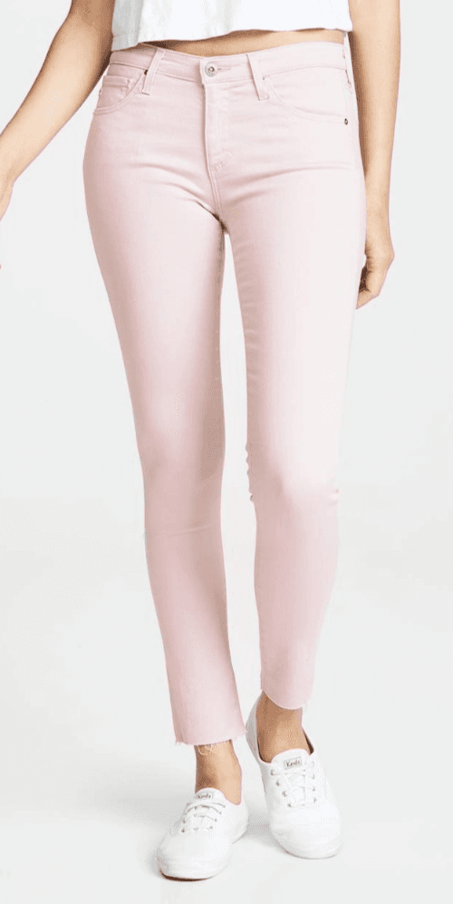 AG Women’s The Legging Ankle Super Skinny Jeans Peaked Pink Denim Size 30 NWT - Thumbnail 4