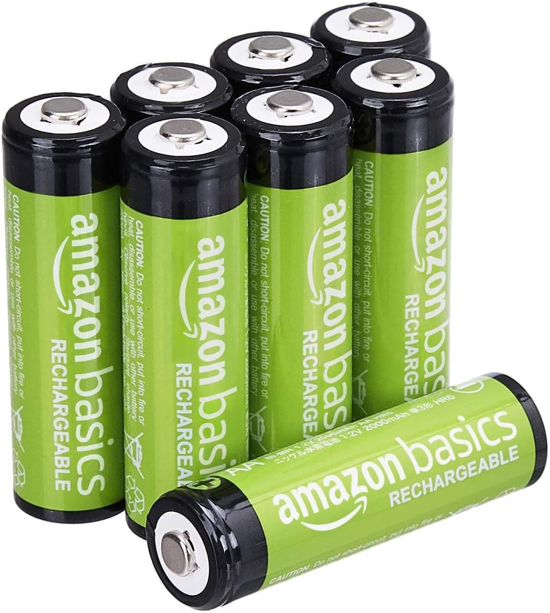 Amazon Basics Rechargeable AA Batteries, 16 Count, 2000 Mah, Nimh - Image 1