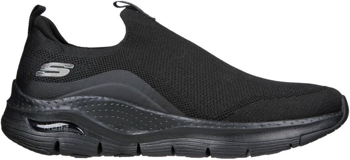 Skechers Women's Slip-on Arch Fit Keep It Up Sneaker Shoes Black Size 9 US - Image 1