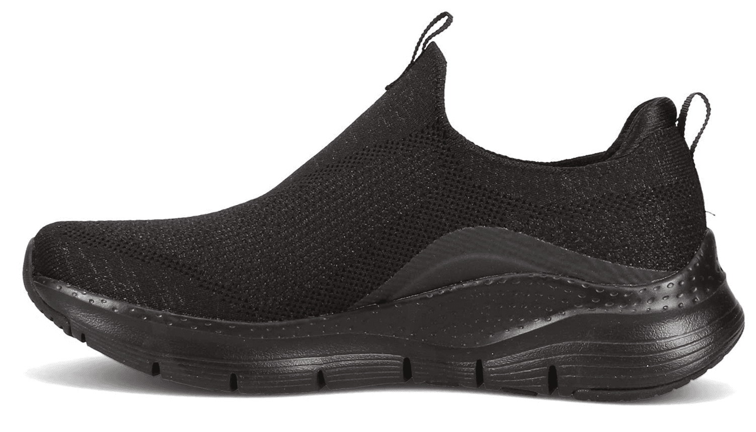 Skechers Women's Slip-on Arch Fit Keep It Up Sneaker Shoes Black Size 9 US - Thumbnail 3