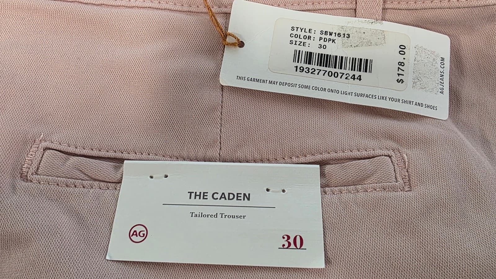 AG Women’s The Legging Ankle Super Skinny Jeans Peaked Pink Denim Size 30 NWT - Thumbnail 7
