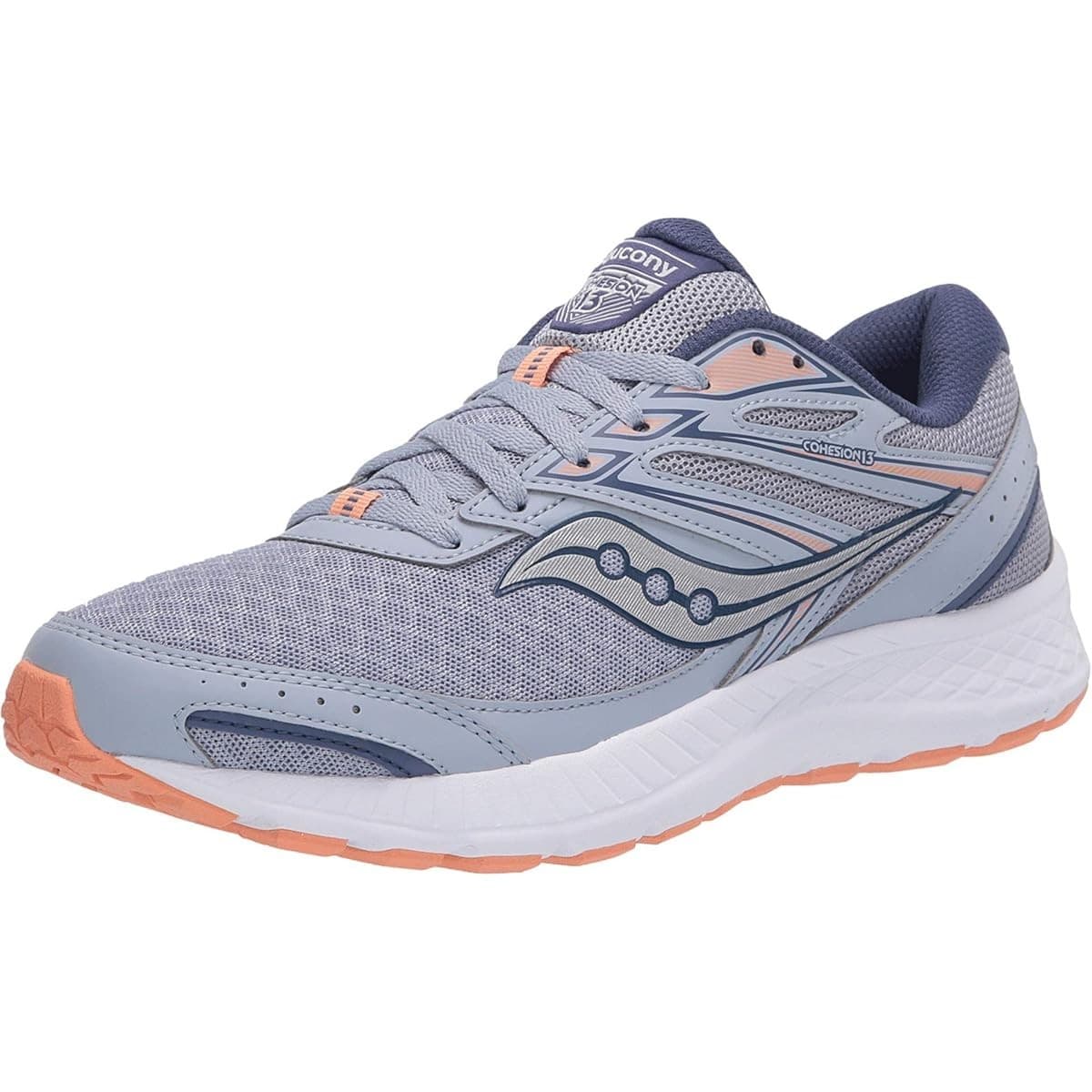 Saucony Versafoam Cohesion 13 Blue Mist/Melon Women's Running Shoes Size 8 M - Thumbnail 4