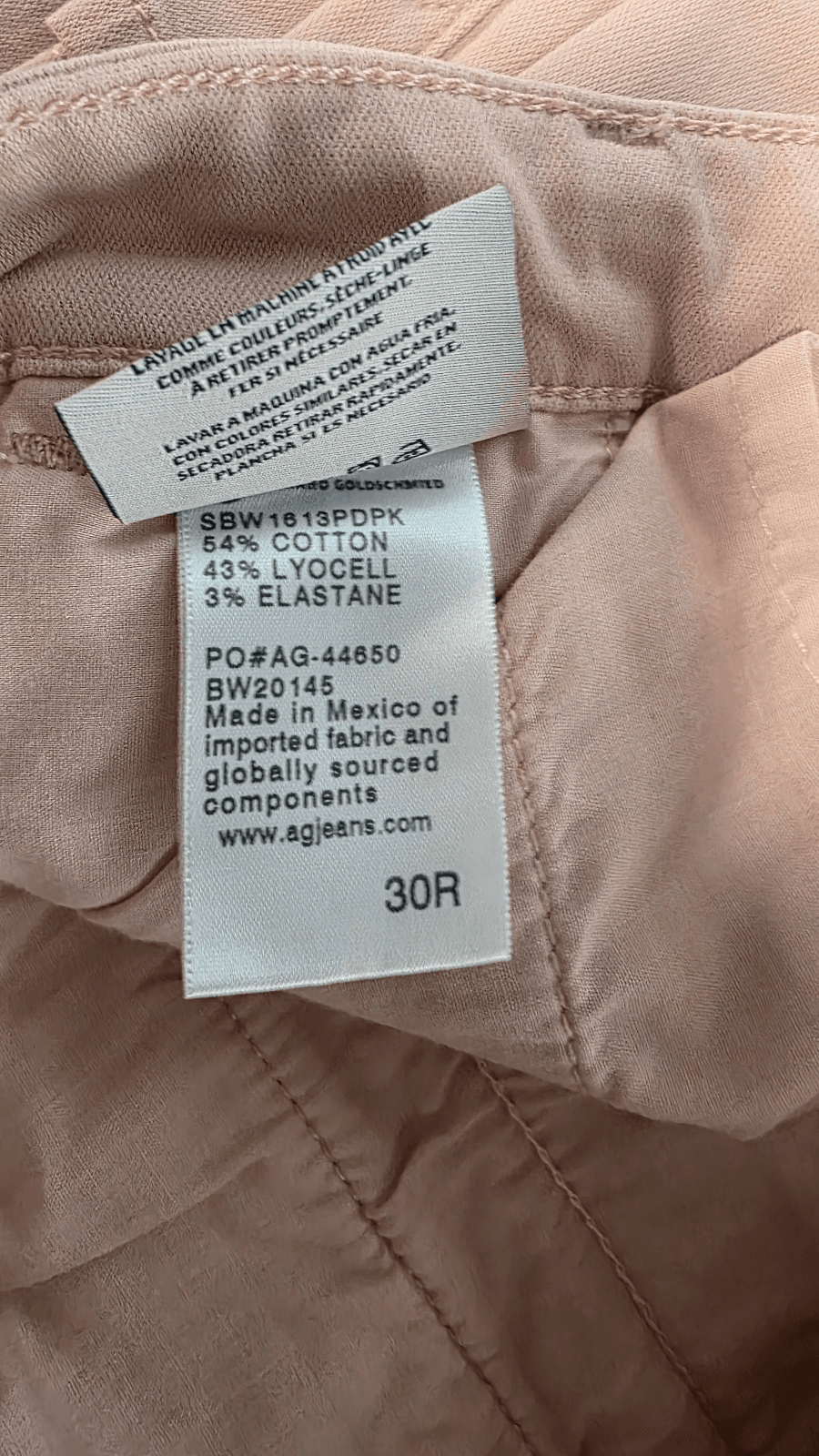 AG Women’s The Legging Ankle Super Skinny Jeans Peaked Pink Denim Size 30 NWT - Thumbnail 8