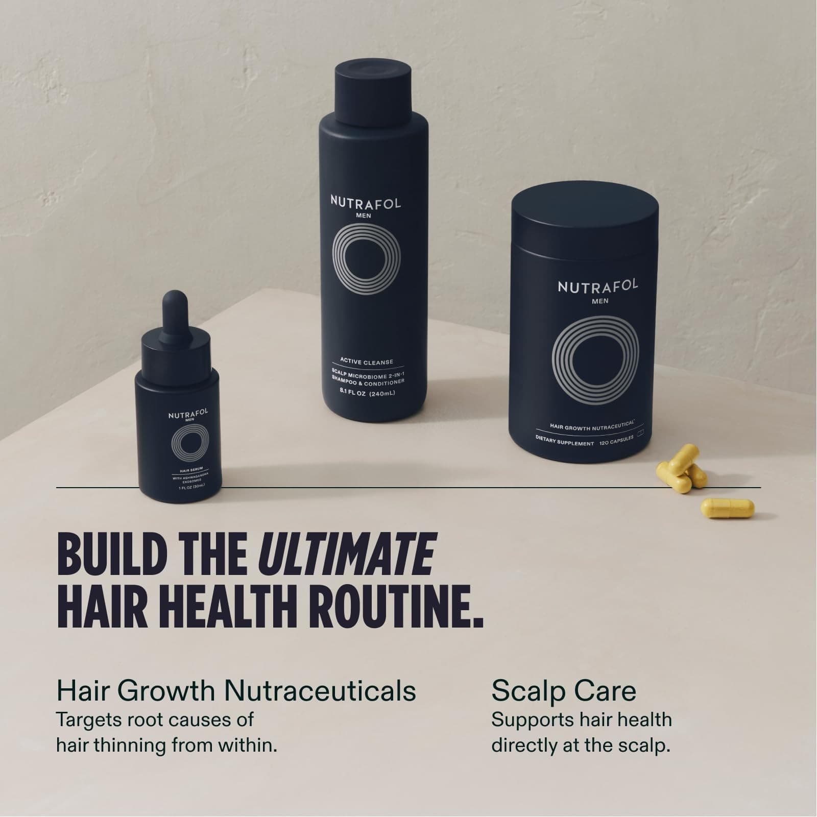 NUTRAFOL Men’s AUTHENTIC Hair Growth 2 Bottle 120 Pill each 2month supply - Thumbnail 3