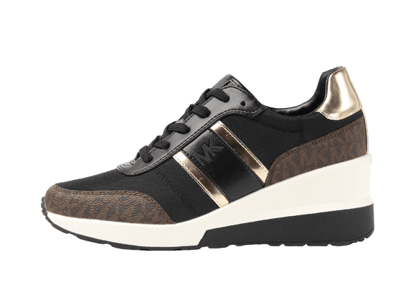 MICHAEL KORS Black/BROWN WOMENS TENNIS SHOE SIZE 7- 43S2MAFSCD BLK - Thumbnail 4