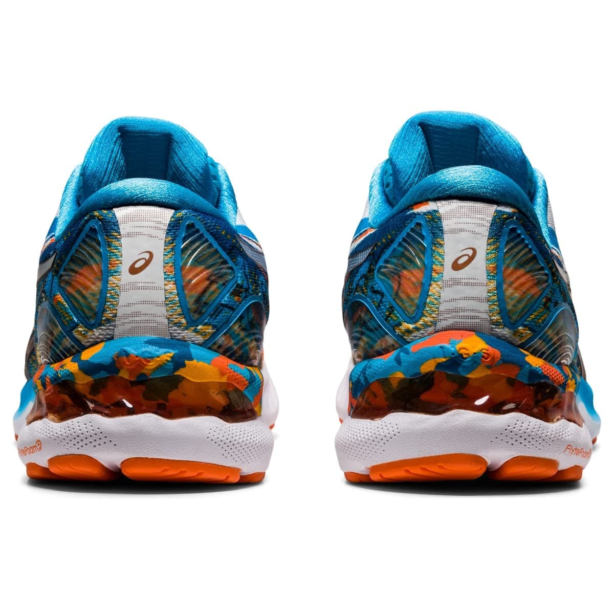 Asics Gel Nimbus 23 Mens Shoe Color Injection Silver Aqua/Marigold Orange 8.5 US - Thumbnail 5