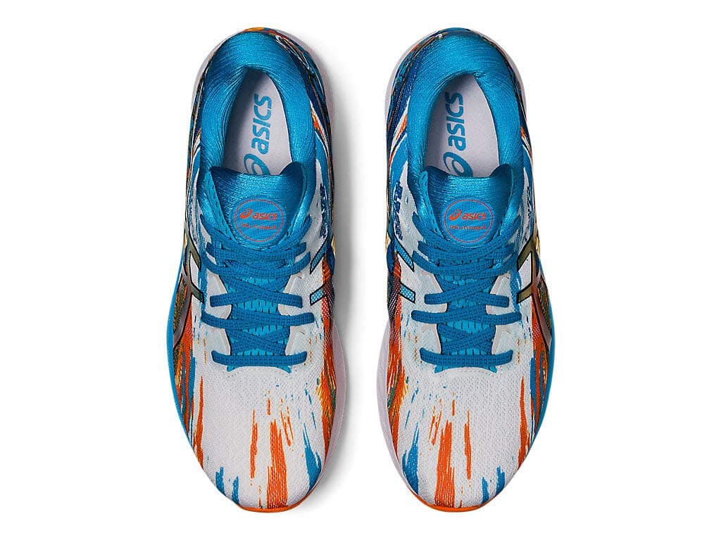 Asics Gel Nimbus 23 Mens Shoe Color Injection Silver Aqua/Marigold Orange 8.5 US - Thumbnail 6