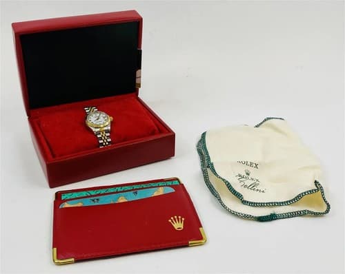 ROLEX OYSTER DATEJUST AUTOMATIC LADY'S WATCH REF.79173 BOX & PAPERS - Image 1