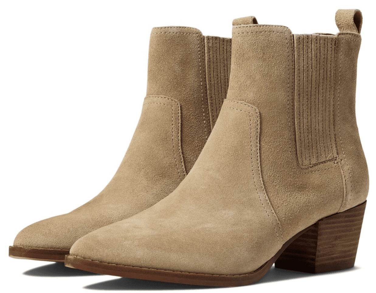 Madewell Western Chelsea Boot in Oiled Suede Walnut Shell Beige Size 7 M - Image 1