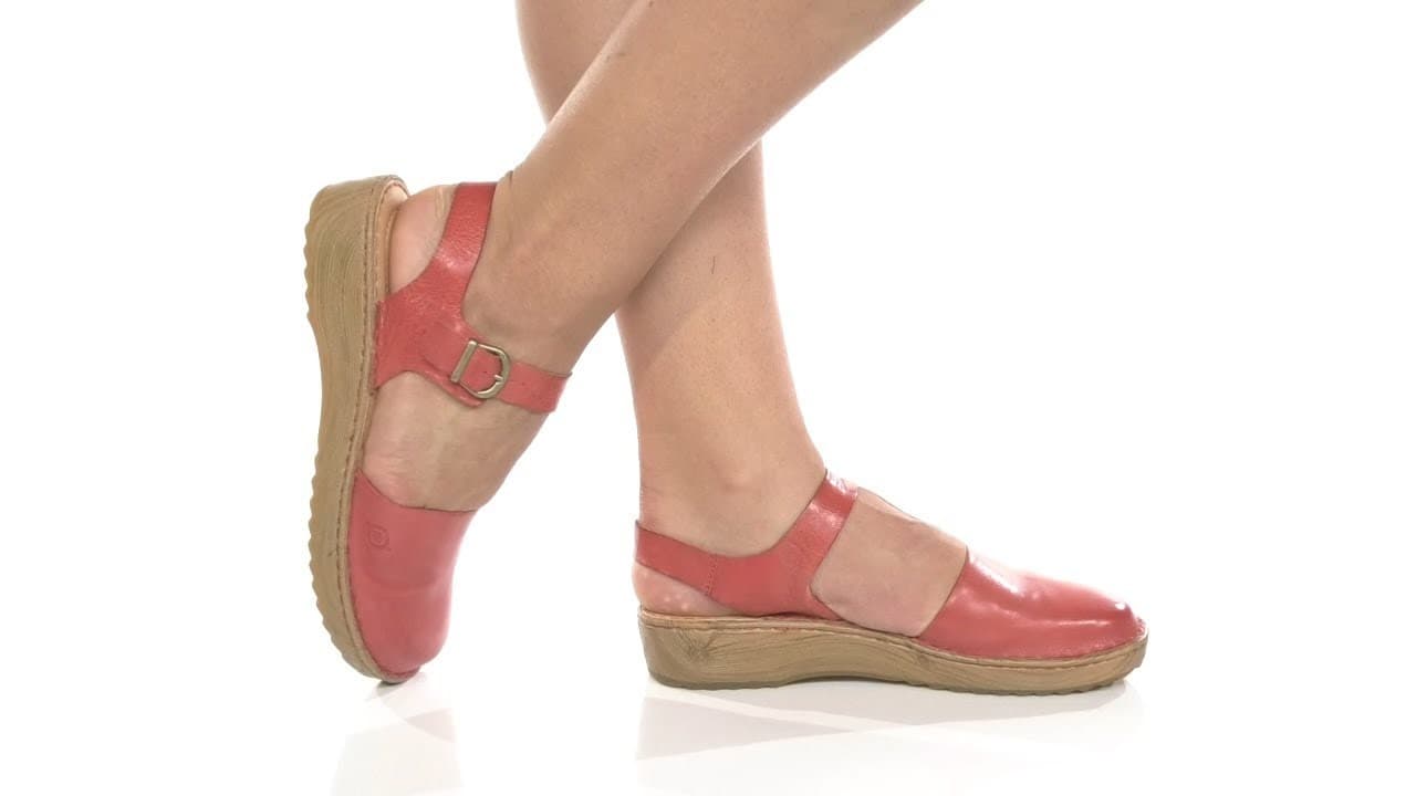 Born Alianna Women's 8 Ankle Strap Platform Sandal Rust cayenne Leather - Thumbnail 2