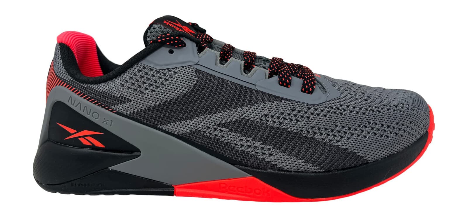 REEBOK NANO X1 TR MENS Cross Trainer Core Black/Pure Grey /Orange Flare 11 US - Thumbnail 2