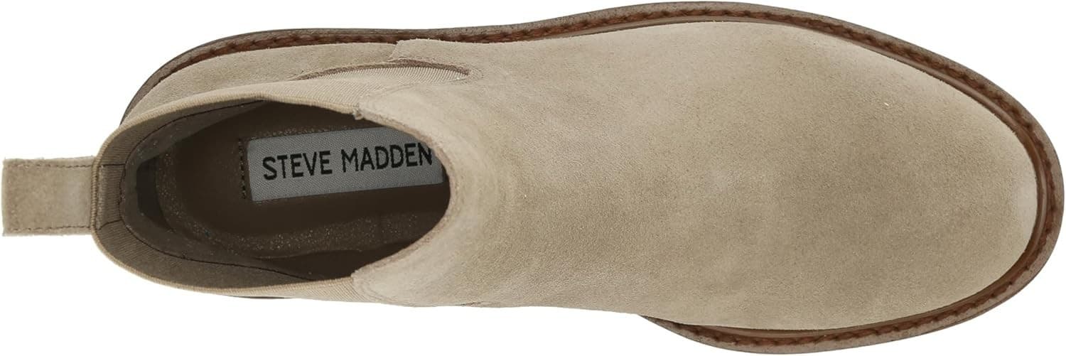Steve Madden Women's Lysette Chelsea Boot Oatmeal Suede, Size 10 M - Thumbnail 5