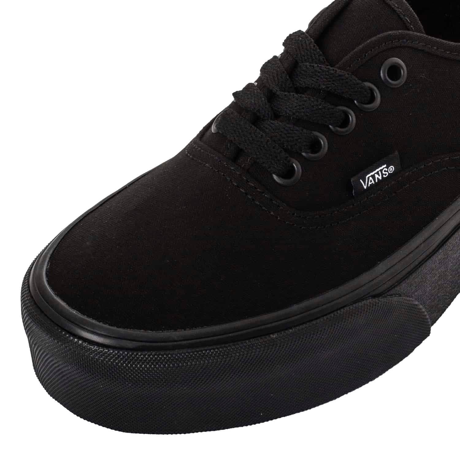 Vans Authentic Stackform Platform Shoe Sneaker Black Men 7/ Women 8.5 - Thumbnail 4