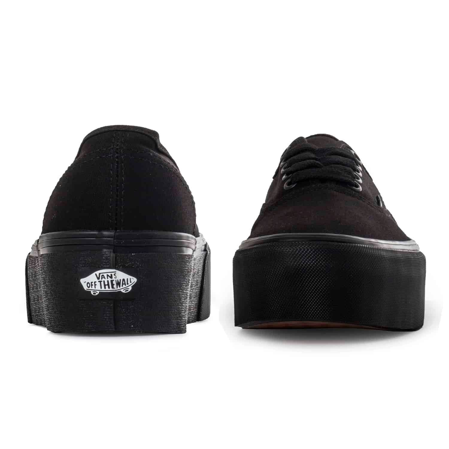 Vans Authentic Stackform Platform Shoe Sneaker Black Men 7/ Women 8.5 - Thumbnail 5