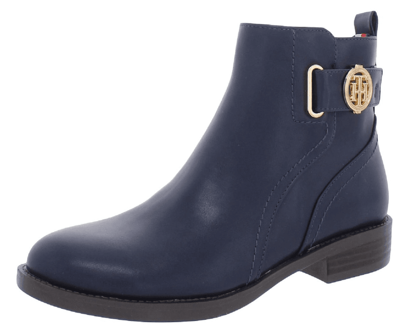 Tommy Hilfiger Women's Rezin 2 Cushioned Insole Logo Ankle Boot Navy 7.5 M - Thumbnail 3