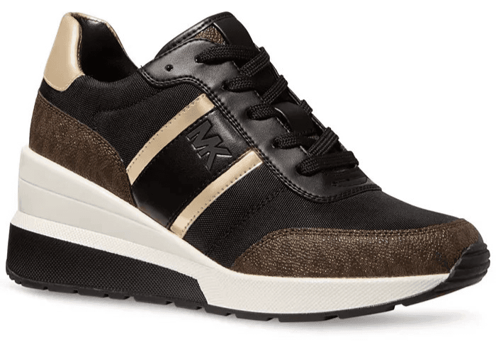 MICHAEL KORS Black/BROWN WOMENS TENNIS SHOE SIZE 7- 43S2MAFSCD BLK - Thumbnail 3