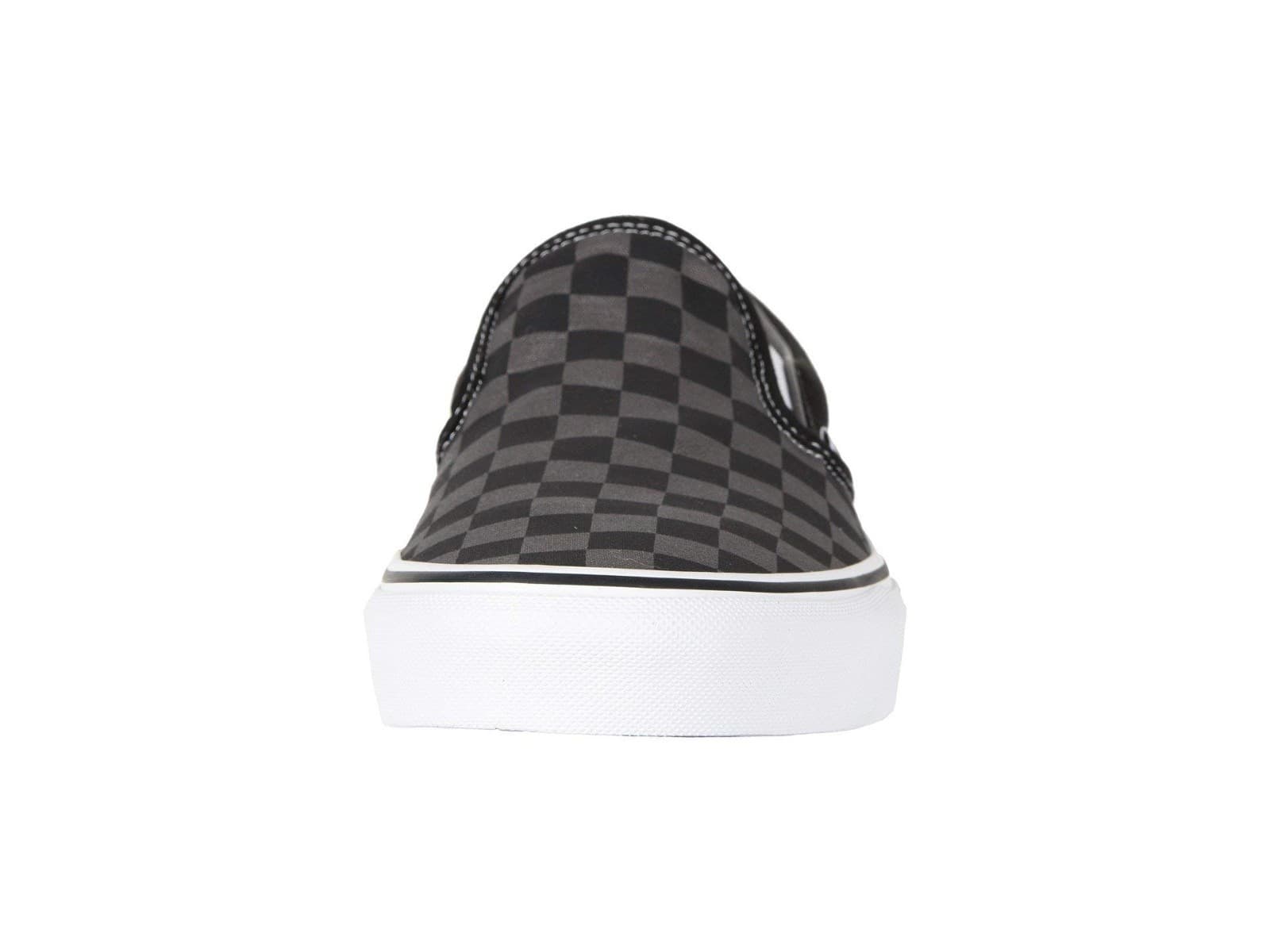 VANS CLASSIC SLIP ON Checkerboard Shoes Sneaker Black/ Gray Men 8.5 / Women 10 - Thumbnail 4
