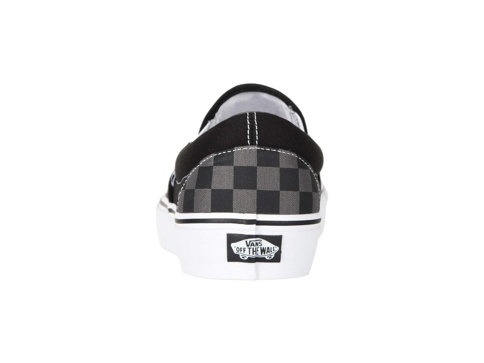 VANS CLASSIC SLIP ON Checkerboard Shoes Sneaker Black/ Gray Men 8.5 / Women 10 - Thumbnail 6