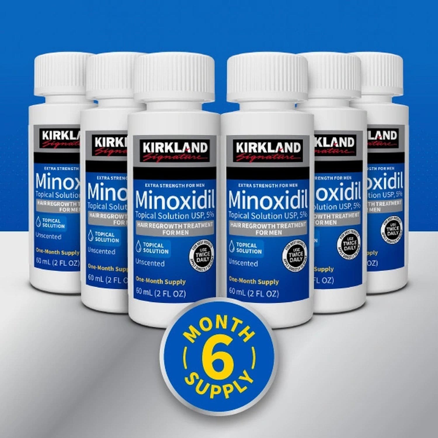 Minoxidil Hair Loss 5% Hair Growth Treatment 6 Month Supply - Thumbnail 2