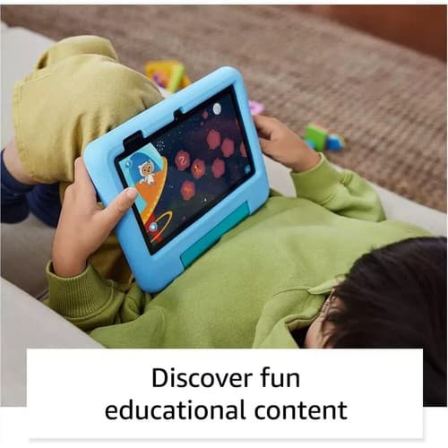 NEW Amazon Fire Tablet Kids Edition 16GB 7th Generation BLUE Kid Proof Case - Thumbnail 3