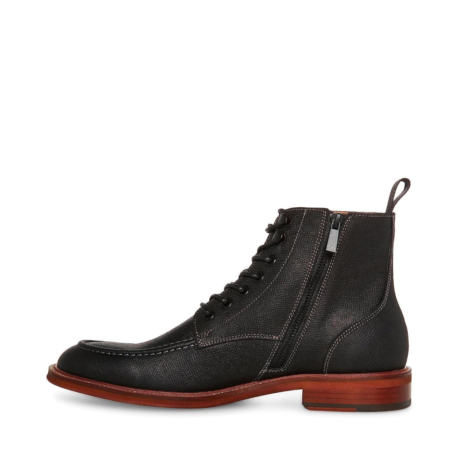 Steve Madden Holger Men's Boot Black Leather 10.5 M - Thumbnail 3